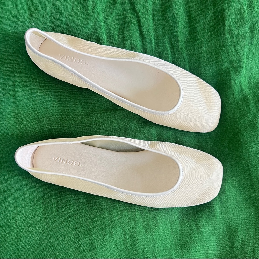 Vince Leah Mesh square toe ballet flats